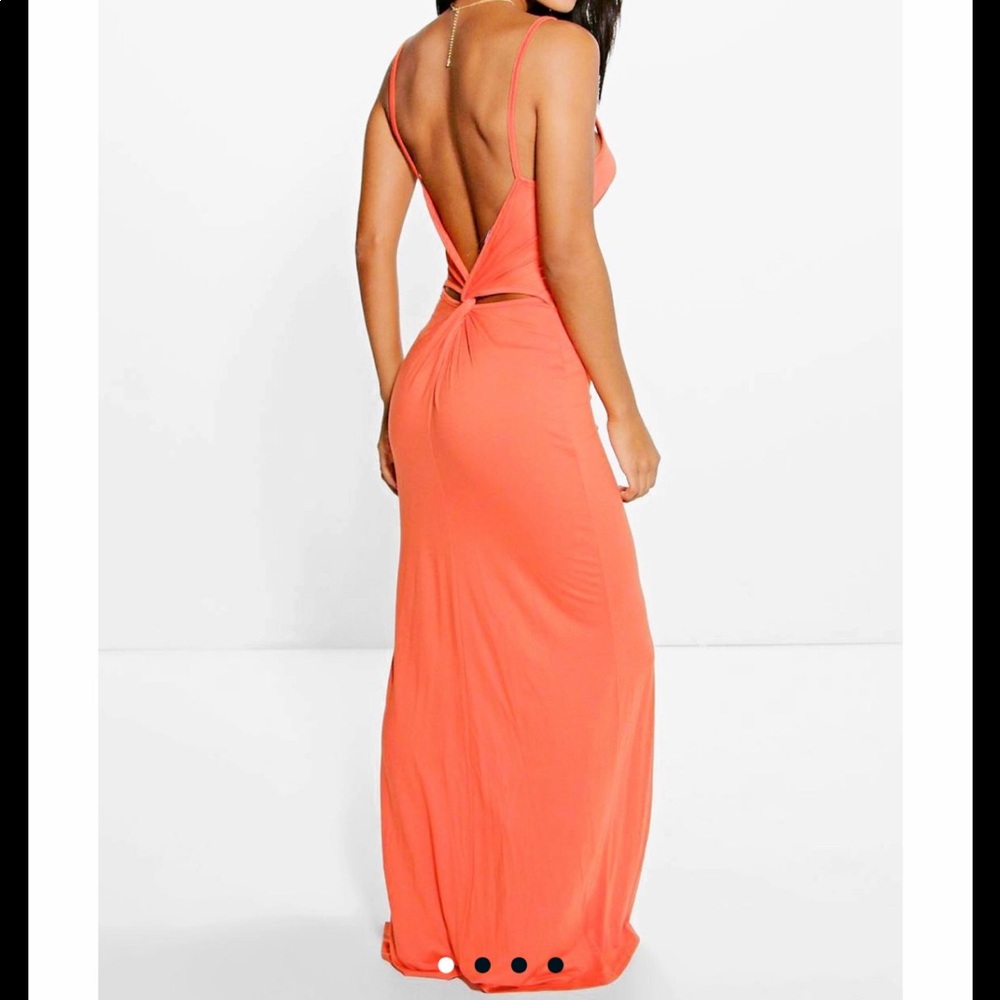 Knot Cross Back Maxi Dress